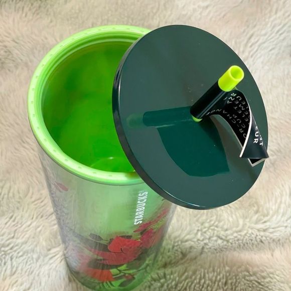 NWT‼️Starbucks🎄Holiday 2021 Color Changing Poinsettia Tumbler - Picture 4 of 11